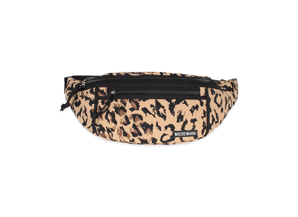 WACKO MARIA x Speak Easy Leopard Waist Bag "Beige"