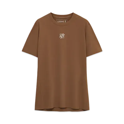 LOEWE x On Active T-Shirt in Technical Jersey "Toffee"