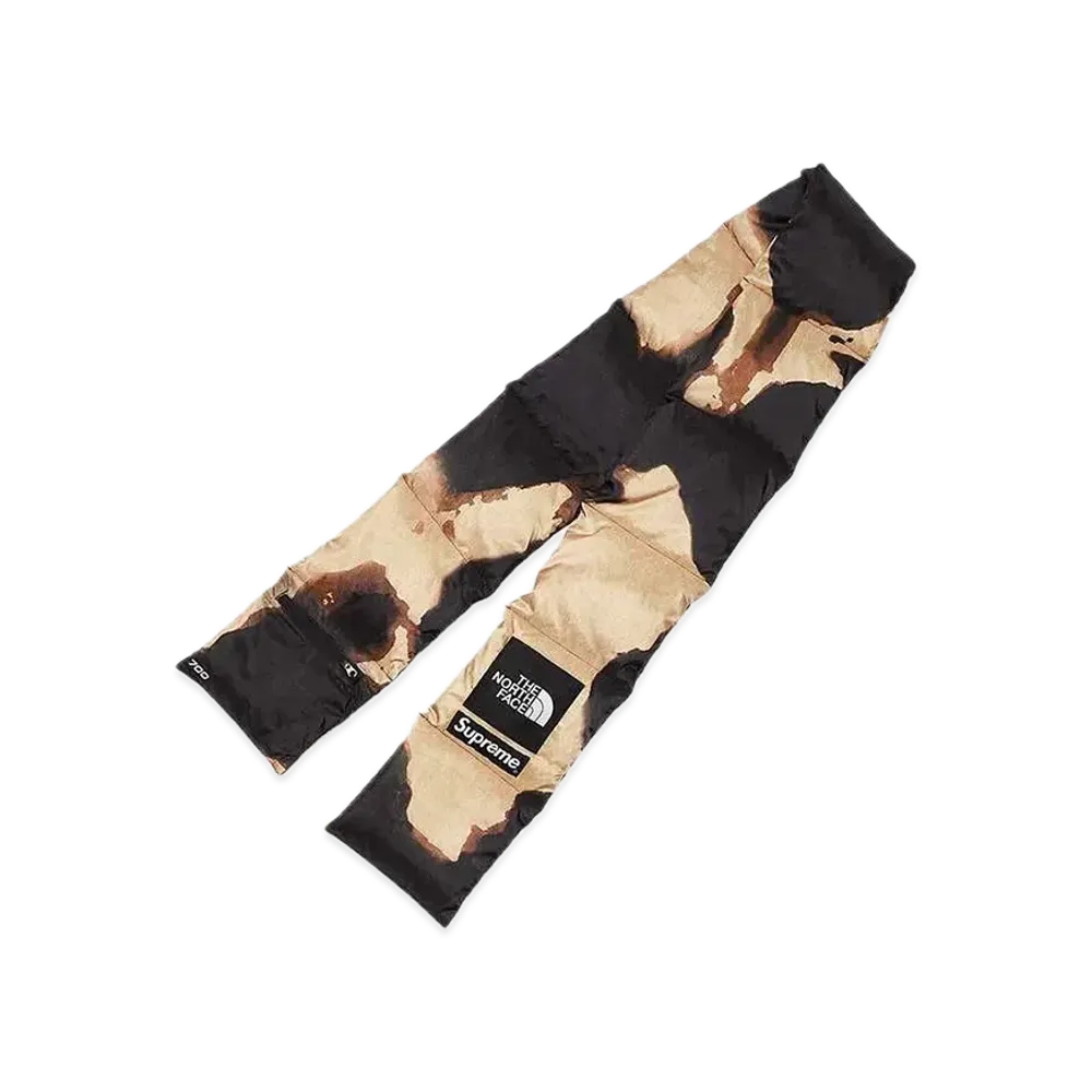 Supreme x The North Face Bleached Denim Print 700-Fill Down Scarf "Black"