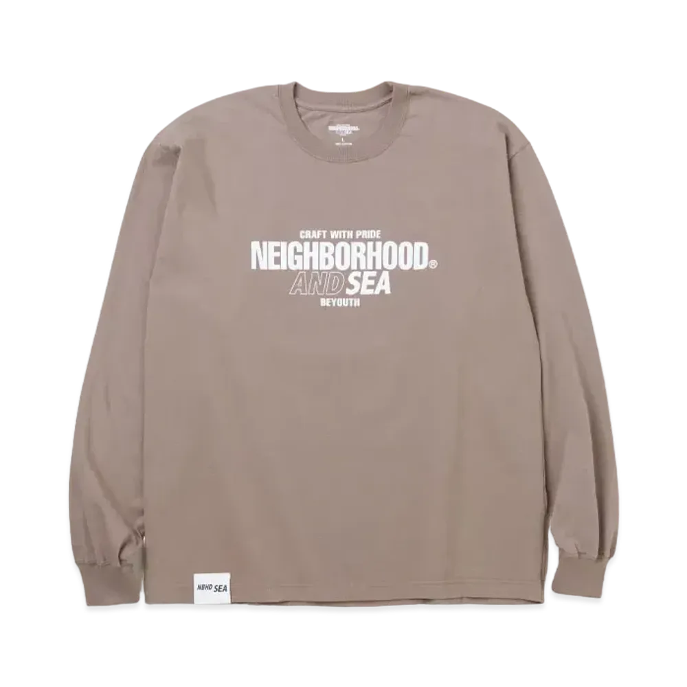 WIND AND SEA x NEIGHBORHOOD L/S Tee "Brown"