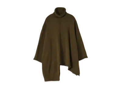 Yohji Yamamoto Y's ASYMMETRICAL HIGHT NECK PULLOVER "Khaki"