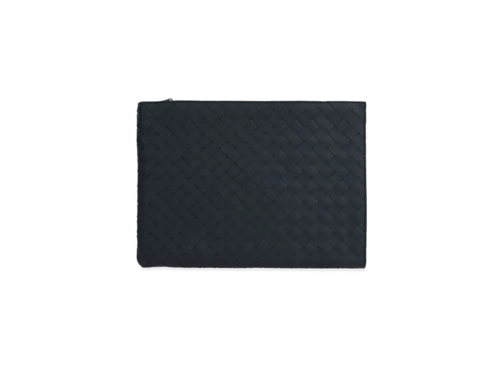 Bottega Veneta Intrecciato Woven Half Zip Clutch "Space"