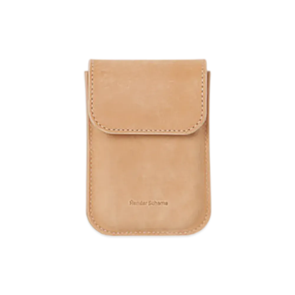 Hender Scheme Flap Card Case "Natural"