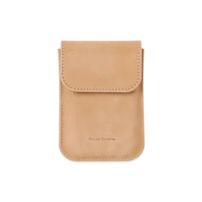 Hender Scheme Flap Card Case "Natural"