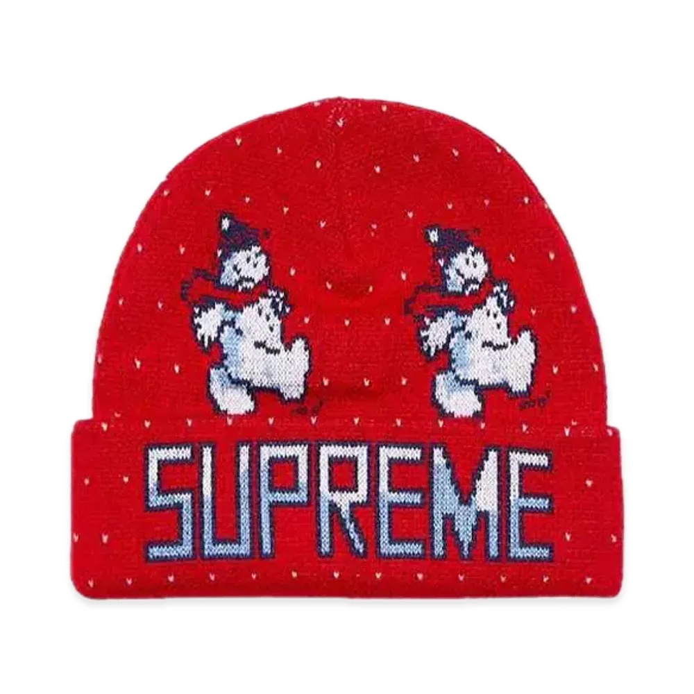 Supreme Snowman Beanie "Red"