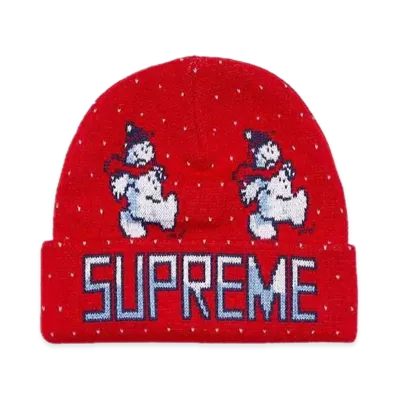 Supreme Snowman Beanie "Red"