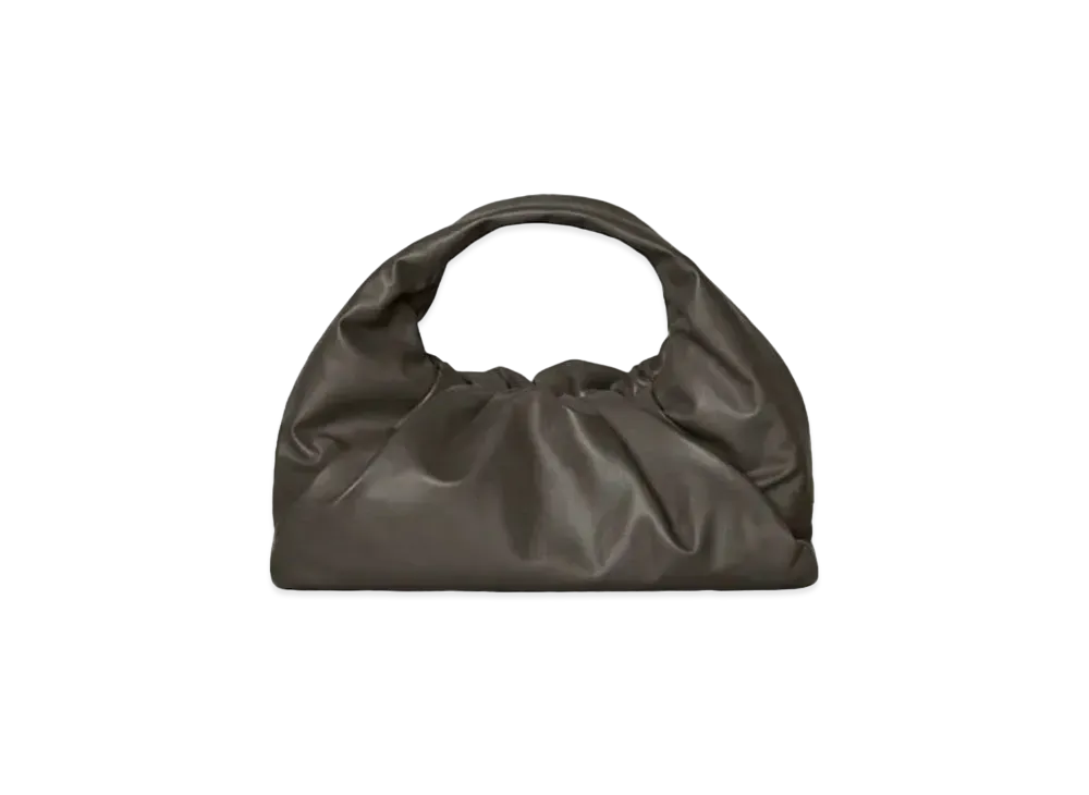 Bottega Veneta Maxi Shoulder Pouch Bag "Light Graphite"