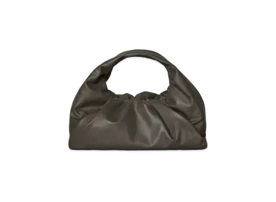 Bottega Veneta Maxi Shoulder Pouch Bag "Light Graphite"