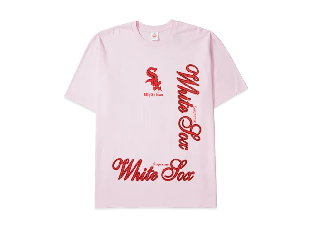 Supreme x MLB Teams Tee Sox "Light Pink"