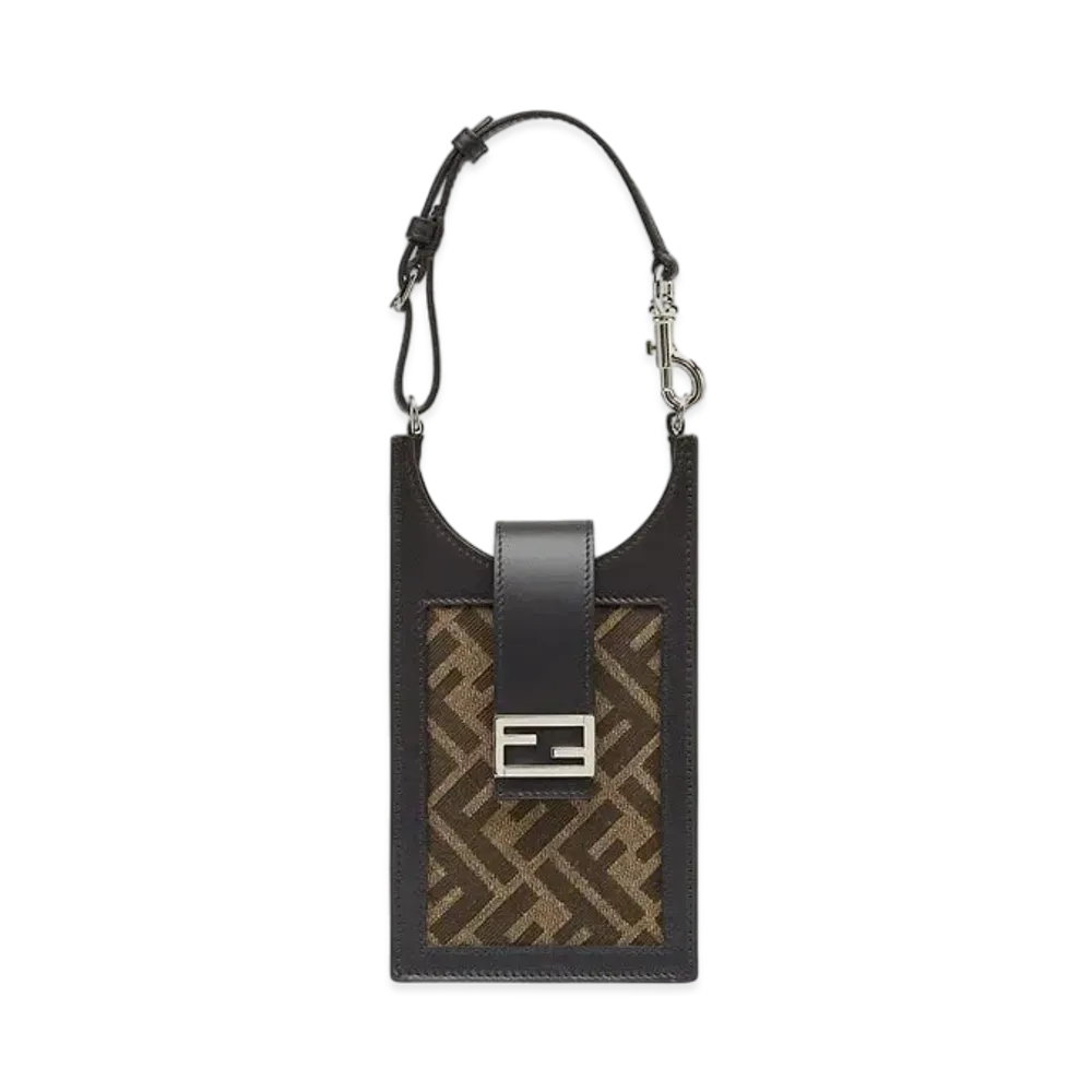 FENDI Smartphone Bag Fabric Smartphone Holder "Brown"