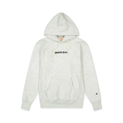 Champion x Beastie TCV Reverse Weave Soft Fleece Check Your Head Hooded Sweatshirt "Grey"