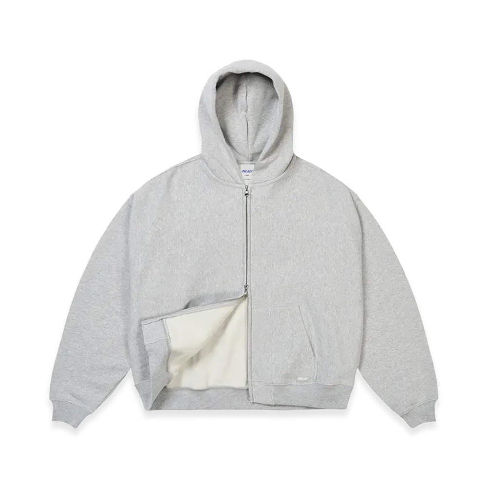 PALACE Unisex Zip Hood "Grey Marl"