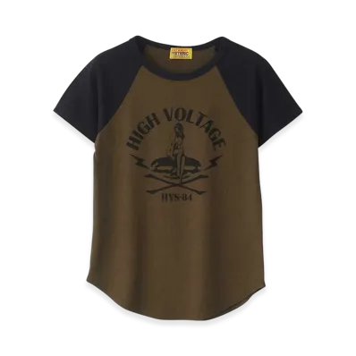 HYSTERIC GLAMOUR High Voltage T-Shirt "Khaki"