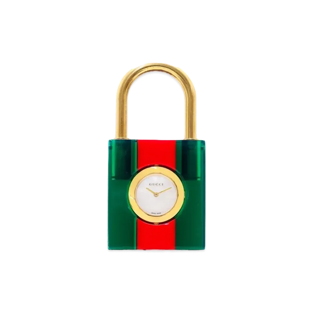 GUCCI Constance "White/Stainless Steel/Green/Red"