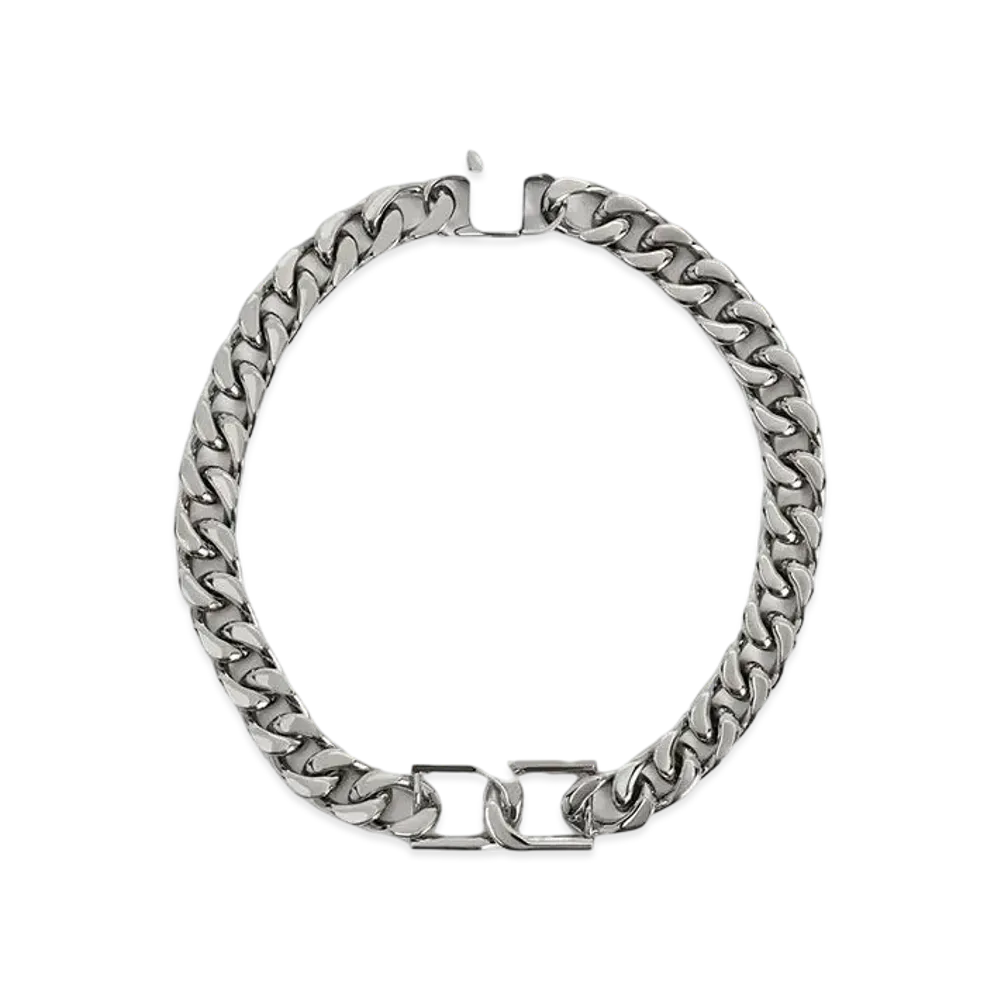 CHARLES & KEITH Gavine Chain-Link Choker Necklace "Silver"