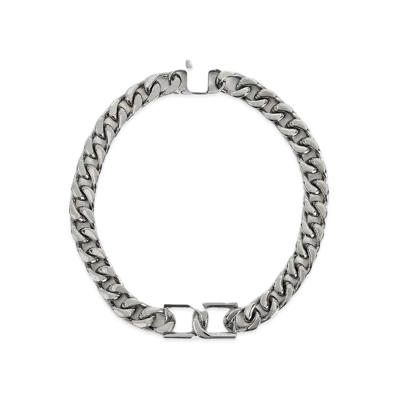 CHARLES & KEITH Gavine Chain-Link Choker Necklace "Silver"