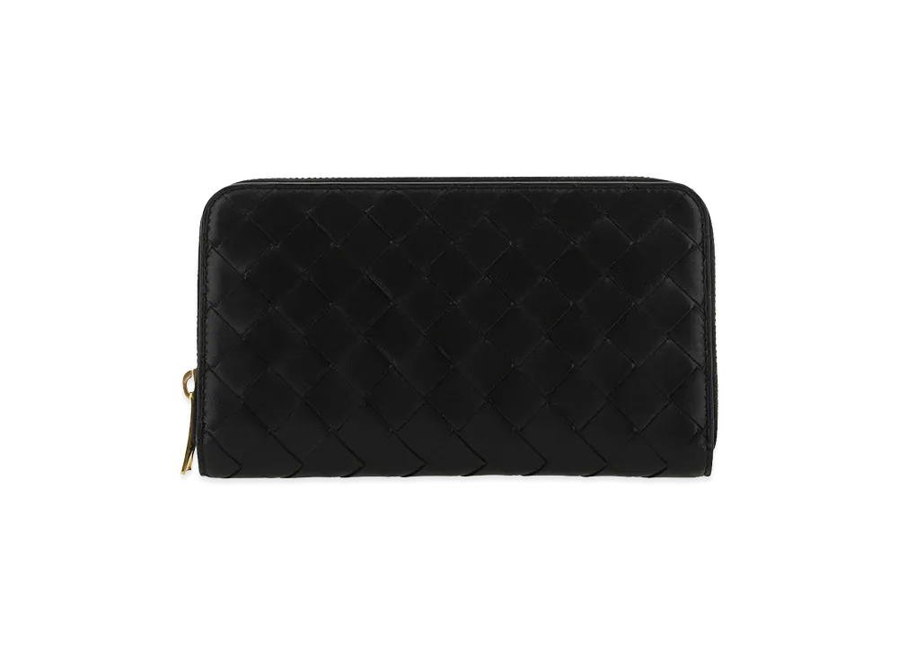 Bottega Veneta Women's Wallets Intrecciato Con Zip "Black"