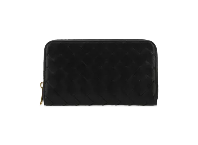 Bottega Veneta Women's Wallets Intrecciato Con Zip "Black"