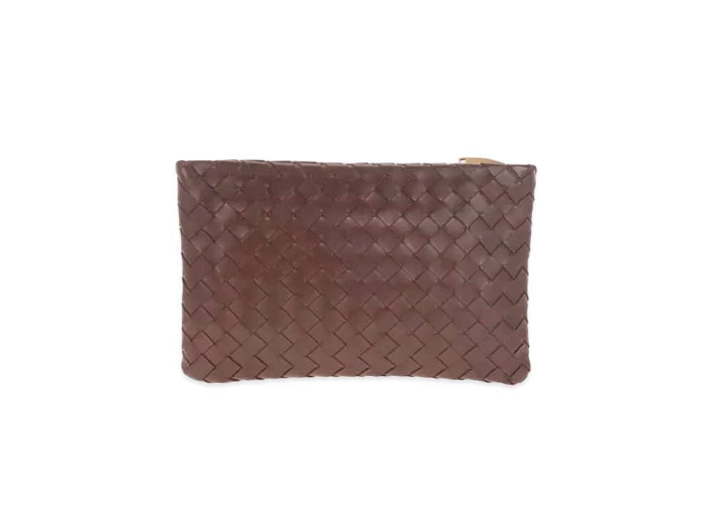 Bottega Veneta Woven Clutch Bag "Brown"