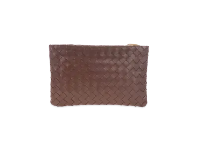 Bottega Veneta Woven Clutch Bag "Brown"