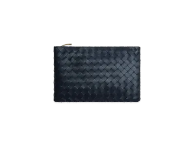 Bottega Veneta Intrecciato Leather Medium Pouch "Space"