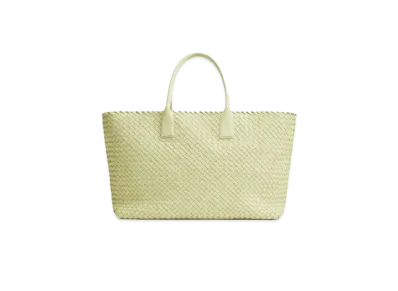 Bottega Veneta Intrecciato Leather Large Tote Bag "Lemon Washed"