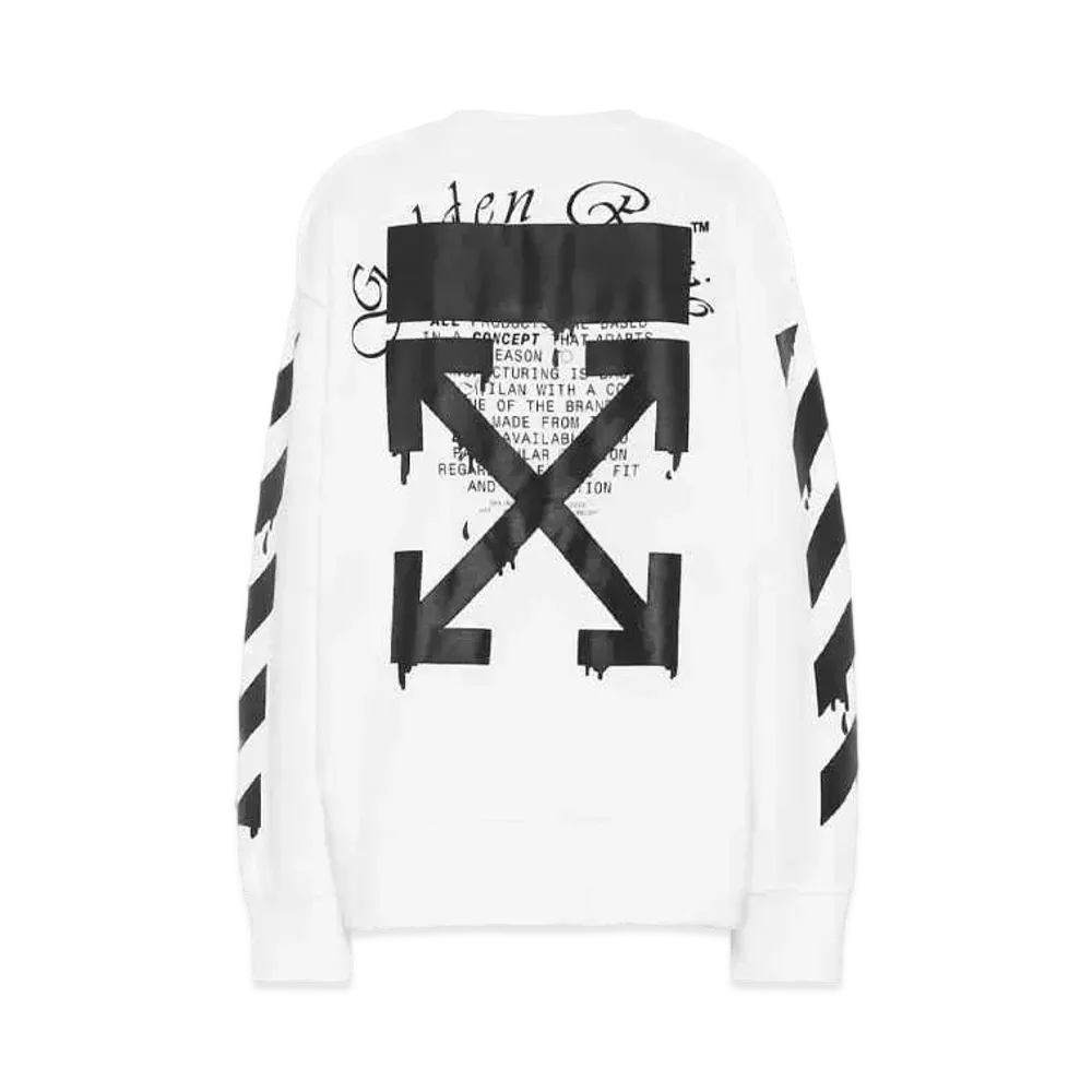 Off-White Dripping Arrows Longsleeve Tee "White"