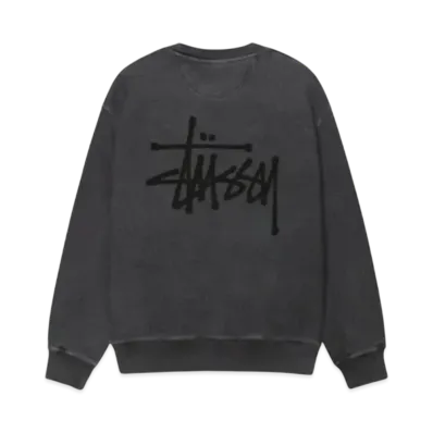 Stussy Basic Crew Pigment Dyed "Black"