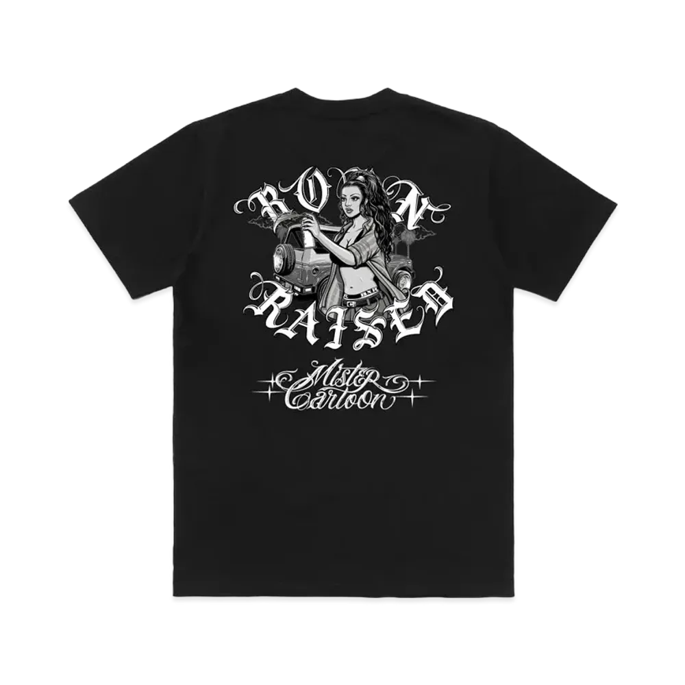 Born x Raised x Mister Cartoon Homegirl Rocker Tee "Black"