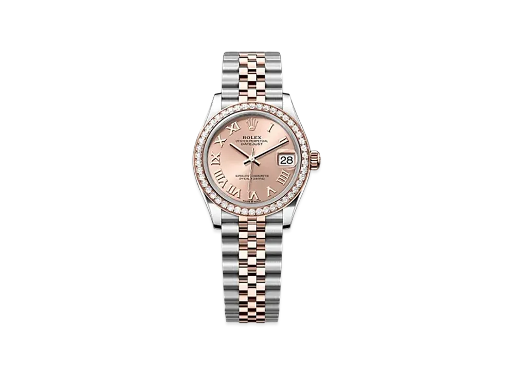 ROLEX Datejust 31mm Oystersteel & Everose Gold Diamond 278381RBR "Rose-colour"
