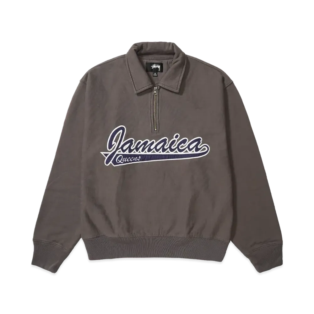 Stussy & Denim Tears Half Zip Fleece "Charcoal"