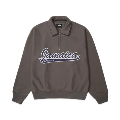 Stussy & Denim Tears Half Zip Fleece "Charcoal"