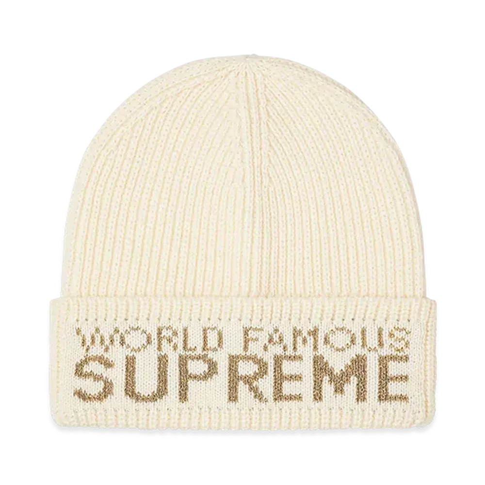 Supreme World Famous Beanie "Natural"
