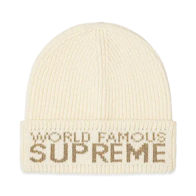 Supreme World Famous Beanie "Natural"