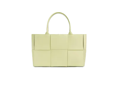 Bottega Veneta Arco Leather Medium Tote Bag "Lemon Washed/Thunder"