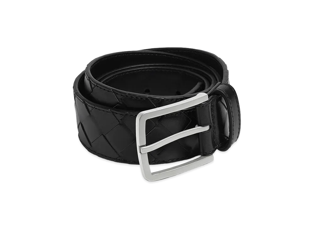 Bottega Veneta Intrecciato Belt "Black"