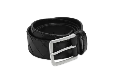 Bottega Veneta Intrecciato Belt "Black"
