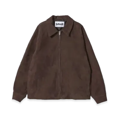 Schott x BEAUTY&YOUTH Suede Blouson "Dark Brown"