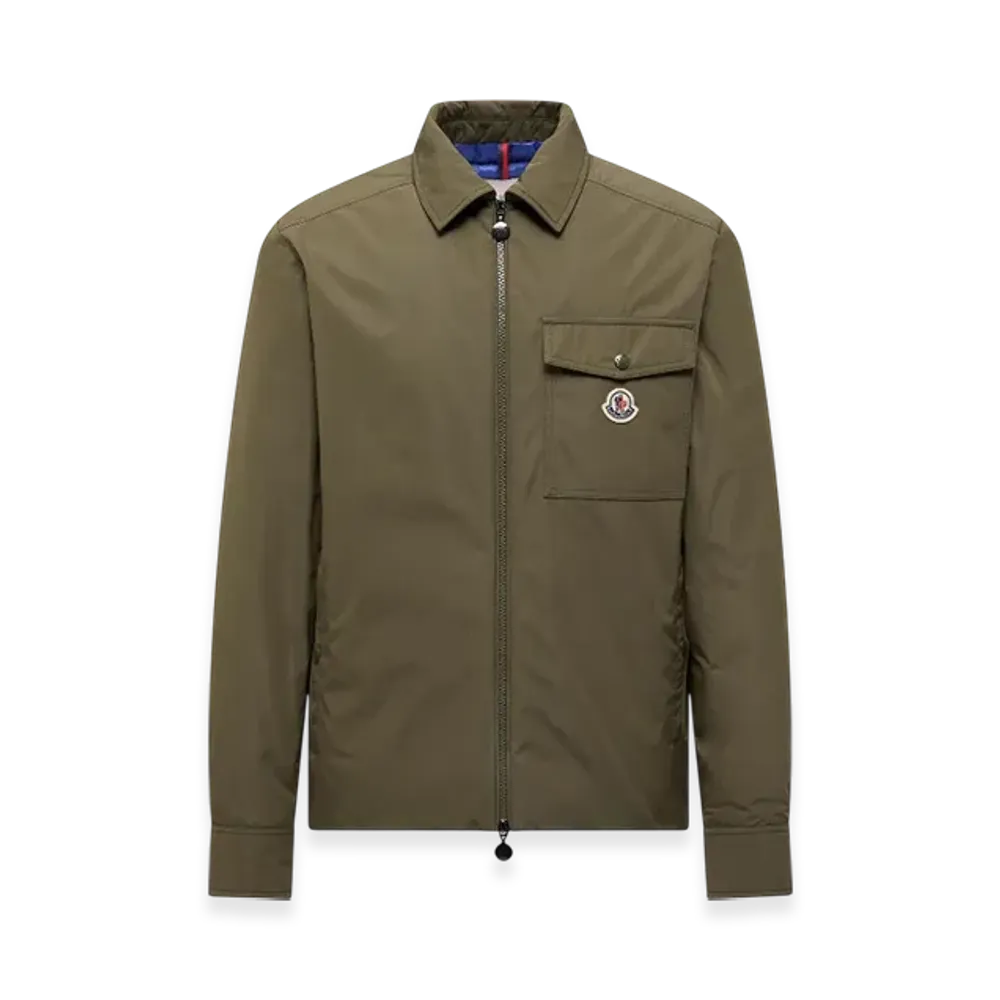 MONCLER Vigeon Down Shirt Jacket "Olive Green"