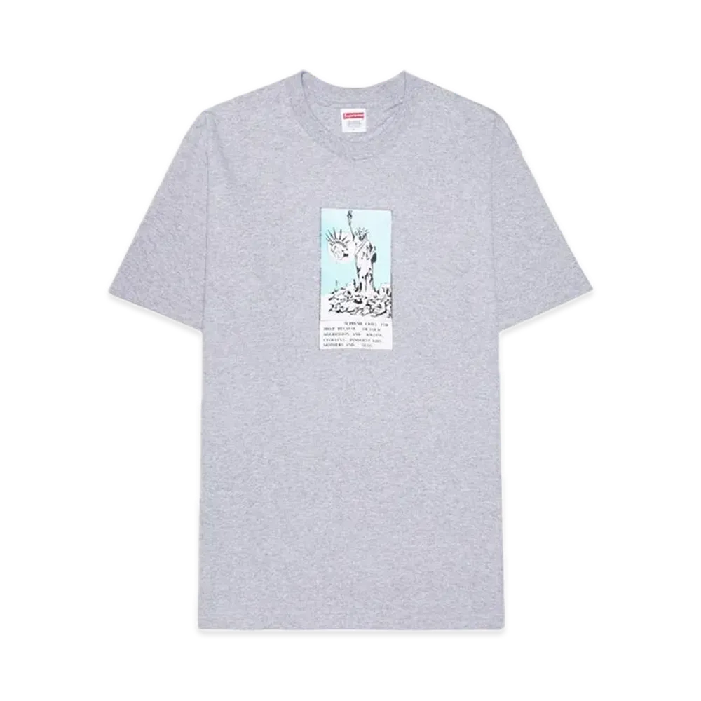 シュプリーム リバティー Tシャツ "ヘザーグレー"