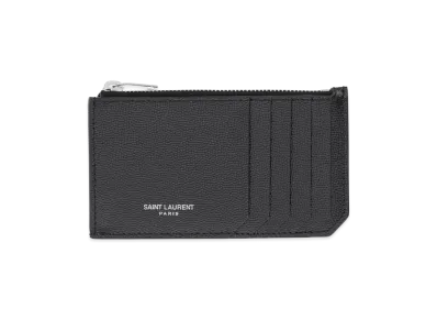 Saint Laurent Zippered Card Holder "Black"