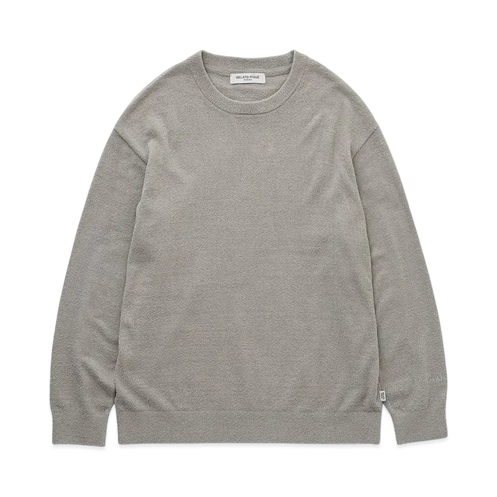 GELATO PIQUE Homme Temperature Control Smooth Pullover "Light Gray"
