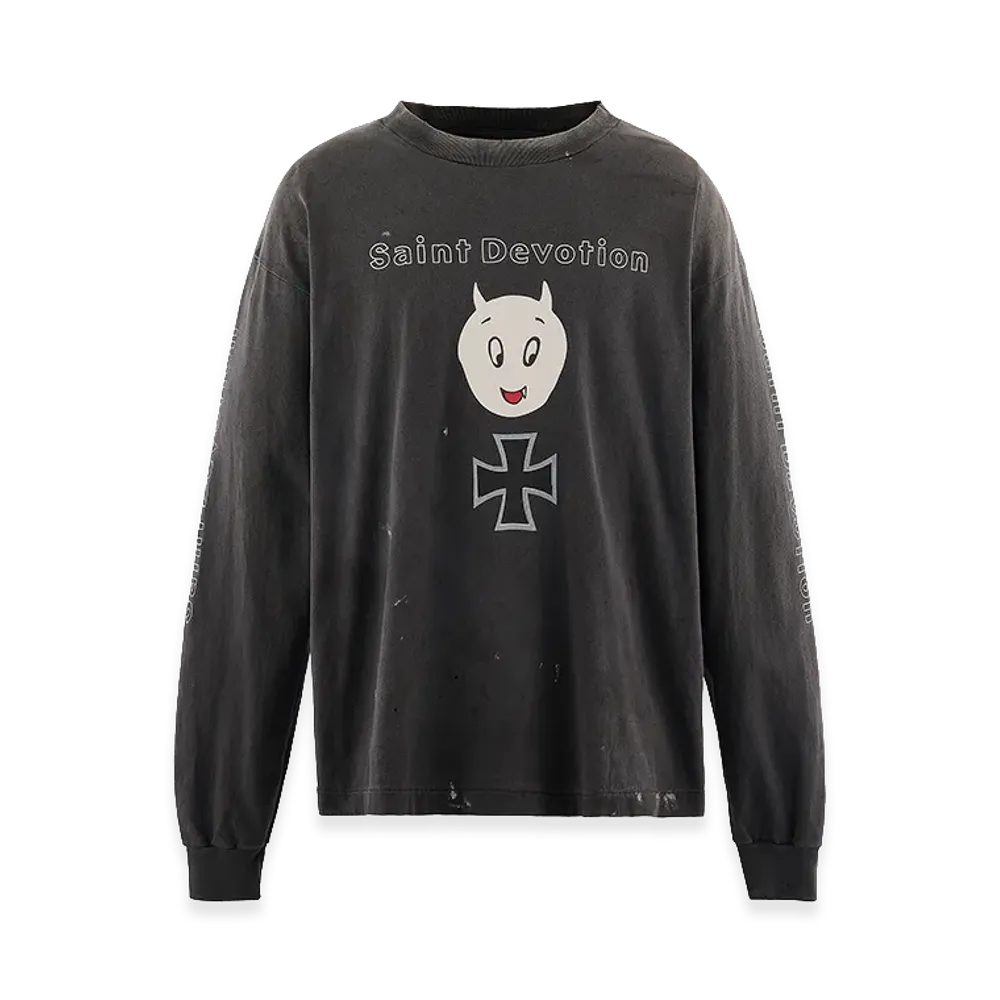 Saint Mxxxxxx LS T-Shirt Saint Devotion "Black"