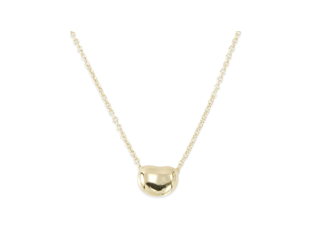 Tiffany & Co. Elsa Peretti Bean Necklace "Silver"