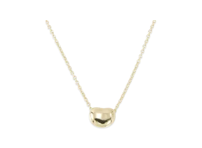 Tiffany & Co. Elsa Peretti Bean Necklace "Silver"