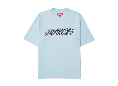 Supreme Raised Script S/S Top "Light Blue"