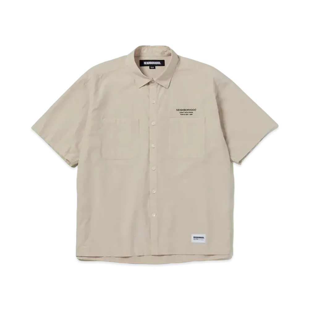 NEIGHBORHOOD Trad Shirt SS "Beige"
