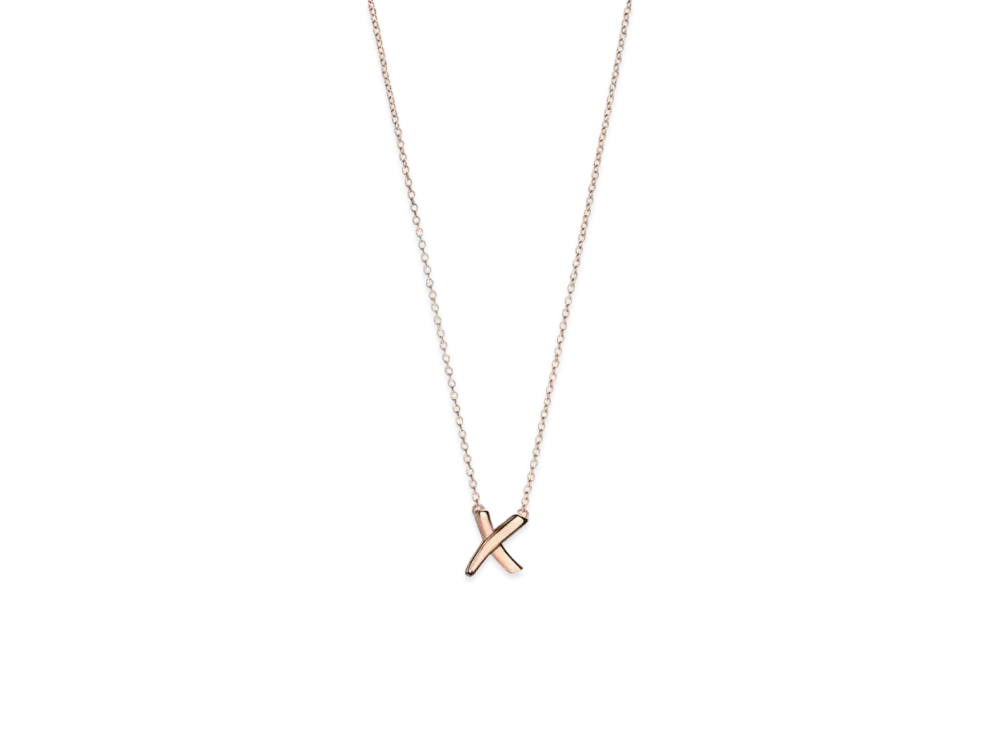 Tiffany & Co. Paloma Picasso Graffiti X Pendant 18K "Rose Gold"
