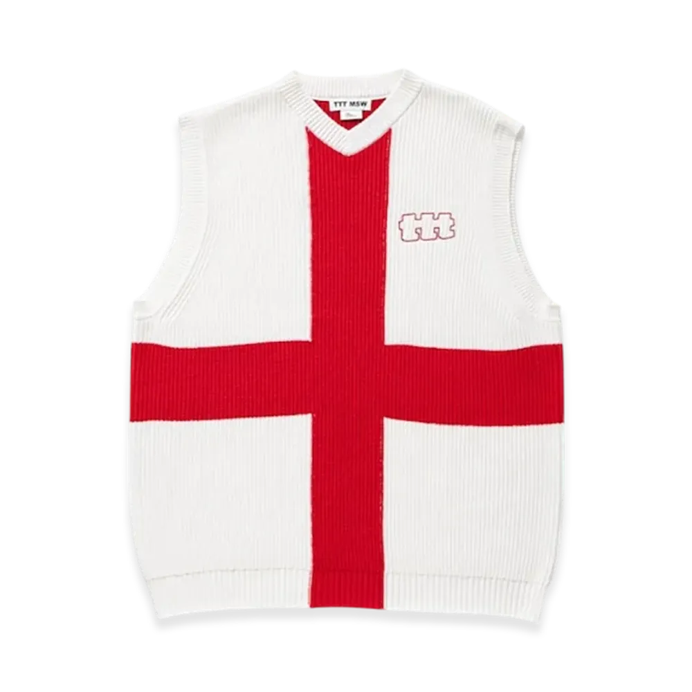 TTTMSW Knit Vest "Red"
