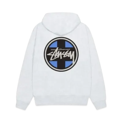 Stussy Cross Dot Hoodie "Ash Heather"